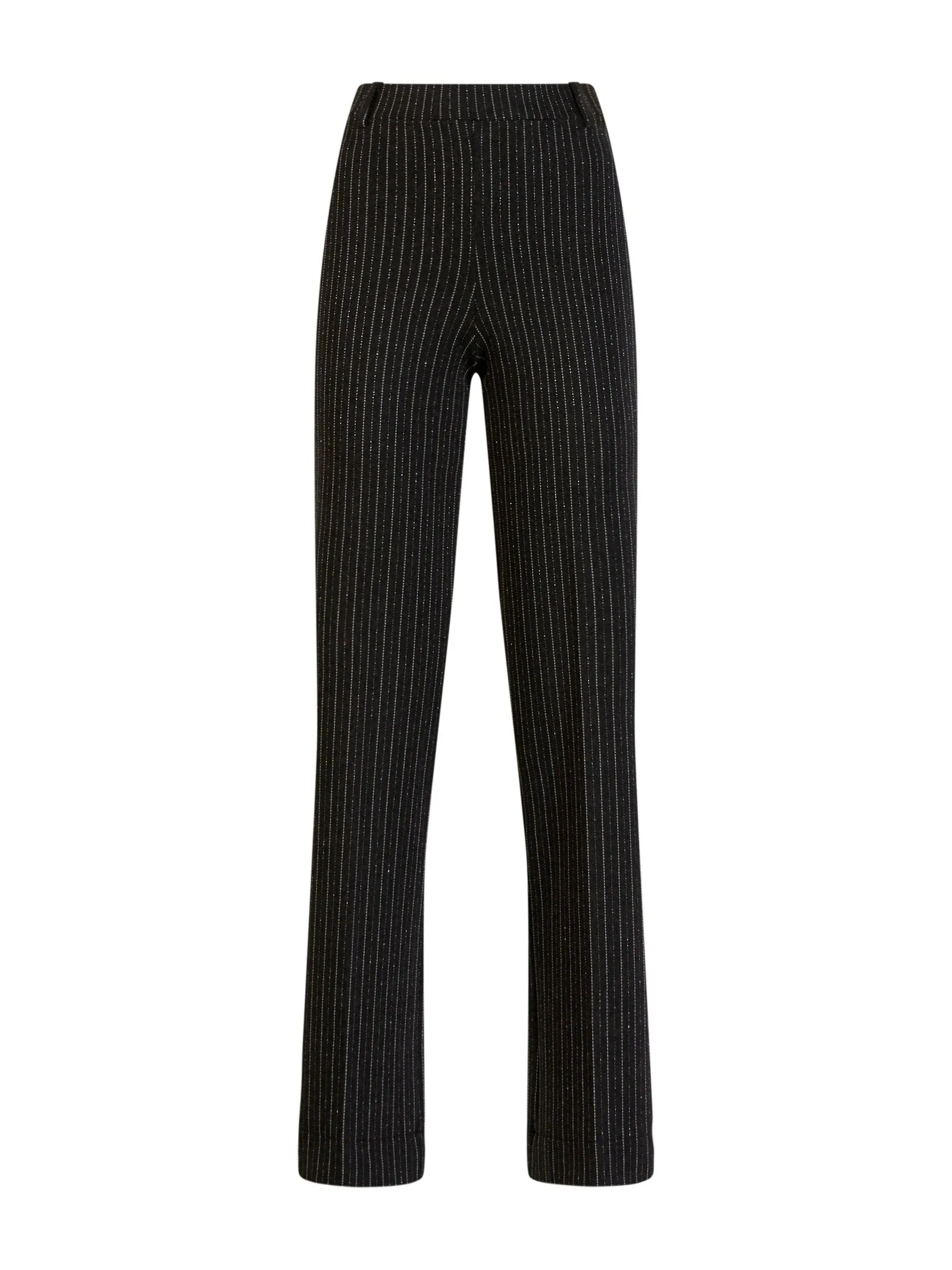 Pantalone gessato ampio con tasche in tessuto Eco Jacquard - Fant.Smoky Mel.